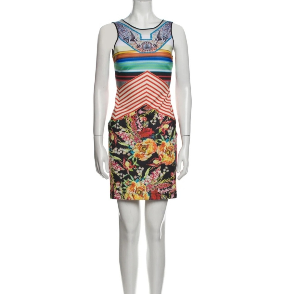 Clover Canyon Printed Bodycon Mini Dress.